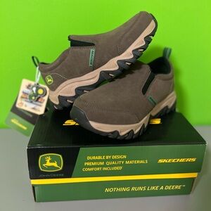 Brand New in Box-  Skechers John Deere Little Boys Size 12 Slip-on Shoes